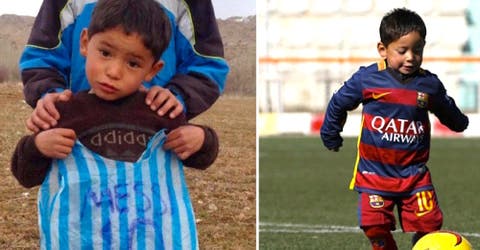 El niño de la camiseta de plástico de Messi está muy cerca de cumplir su sueño más grande