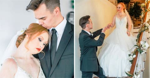 La reconocida modelo Madeline Stuart triunfó vestida de novia ¡Te encantará verla!