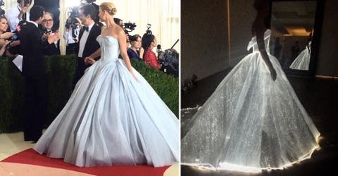 Una actriz sorprende en la gala del MET con un vestido que parece salido de un cuento de hadas