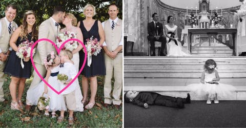 Los 10 niños que se robaron el protagonismo en las fotos de la boda ¡Qué risa!