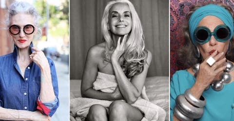 Mujeres sexys de más de 60 años pisan cada vez más fuerte como iconos de la moda