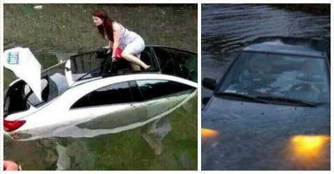 Los 8 consejos que debes seguir para escapar de un auto que se hunde en el agua
