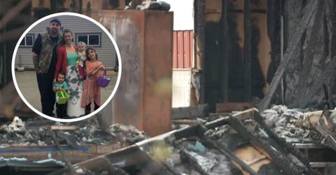 Tomó la decisión más arriesgada para salvar a sus hijos de un terrible incendio