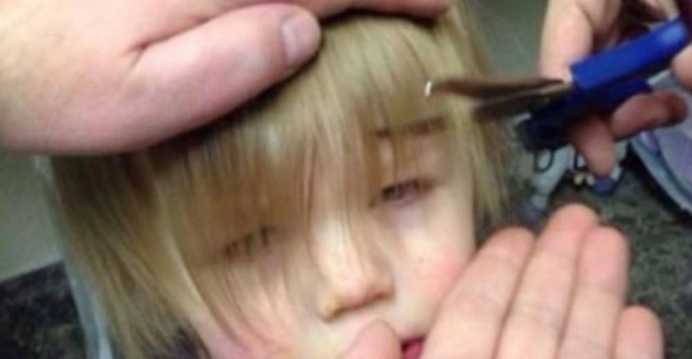 Un padre soltero le corta el pelo a su hija de 3 años sin imaginar la conmoción que causaría