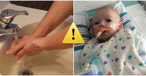 Un padre compartió la foto de su bebé para alertar sobre un error que casi le cuesta la vida