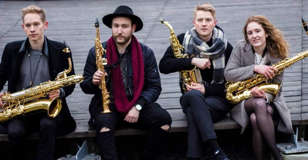 “Edisax Quartet”, un increíble cuarteto de saxofones que tocan música pop con el alma “Edisax Quartet”, un increíble cuarteto de saxofones que tocan música pop con el alma