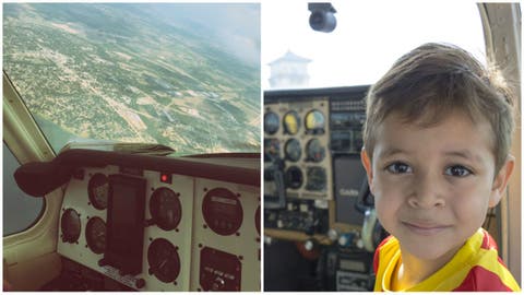 Así fue como un pequeño gesto en la cabina de un avión cambió la vida de este niño