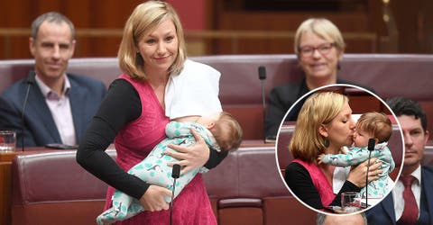 La valentía de una senadora que amamantó a su bebé mientras presentaba una moción se hizo viral