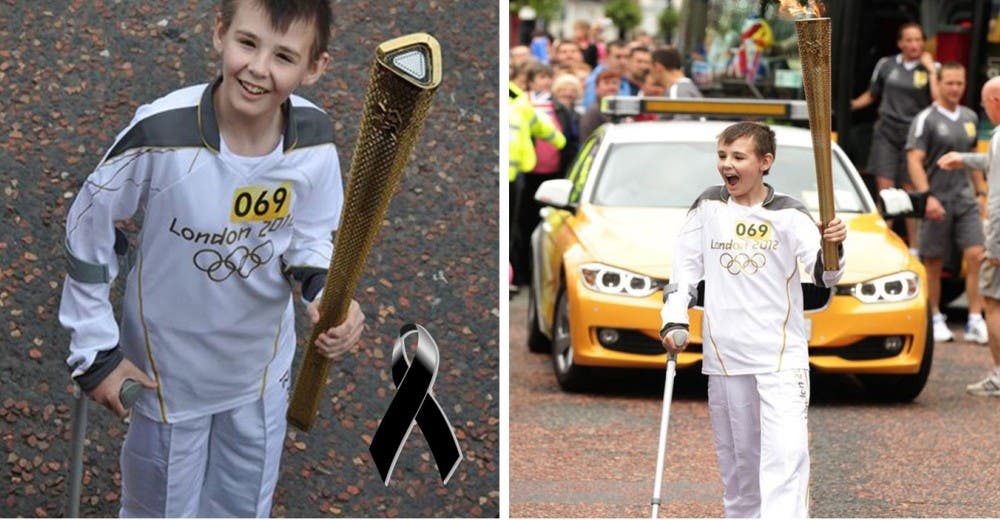 Falleció el niño que conmovió al mundo mientras llevó la antorcha olímpica de 2012