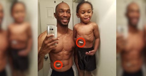 El selfie de un padre con su hijo que está ganando millones de likes