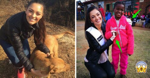 El gesto racista de Miss Sudáfrica en un orfanato desata una ola de rechazo en las redes
