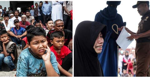 En Indonesia obligaron a niños a presenciar cómo torturaban en público a una mujer
