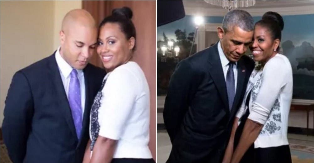 Decidieron recrear las fotos más románticas de los Obama y están causando revuelo