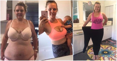 Una mamá australiana revela cómo bajó 51 kilos sin ir al gimnasio y en tiempo récord