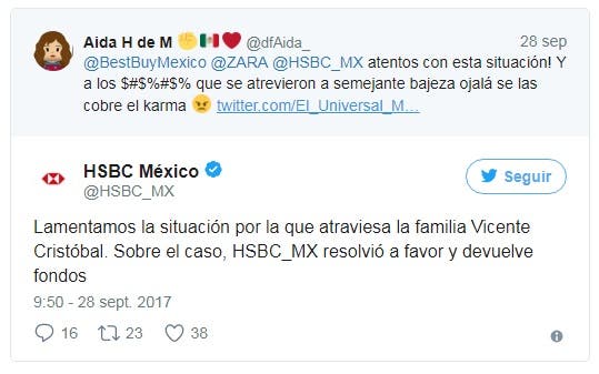 Le roban tarjeta y sus ahorros después de fallecer en el terremoto de México Alejandra Vicente compras 1800 usd credit card savings stolen 