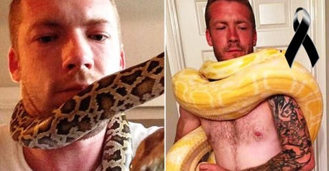 Dan Brandon, «obsesionado» por las serpientes fue hallado muerto junto a una de sus mascotas