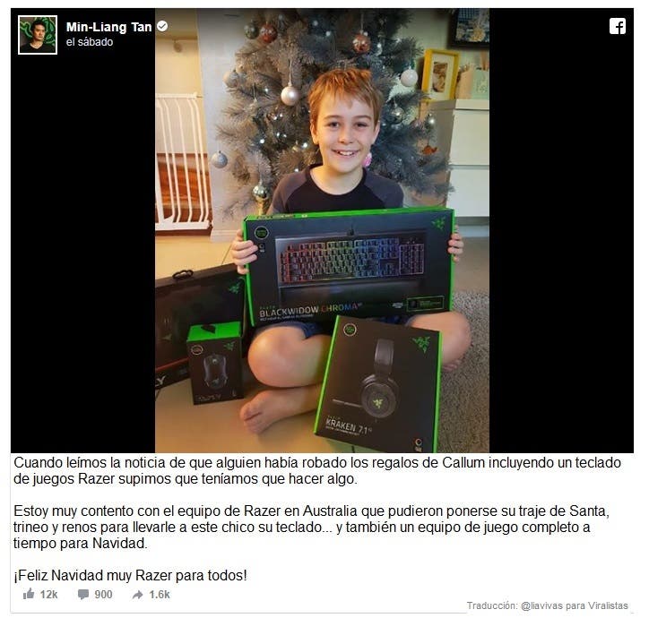 Adela Courteille y sus hijos Callum, de 12 años y Chelsea dee why sidney australia robo regalos navidad razer teclado juegos Tan Min-Liang ceo salvo navidad 