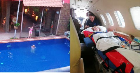 Una niña de 9 años recibió una descarga eléctrica en la piscina de un complejo vacacional