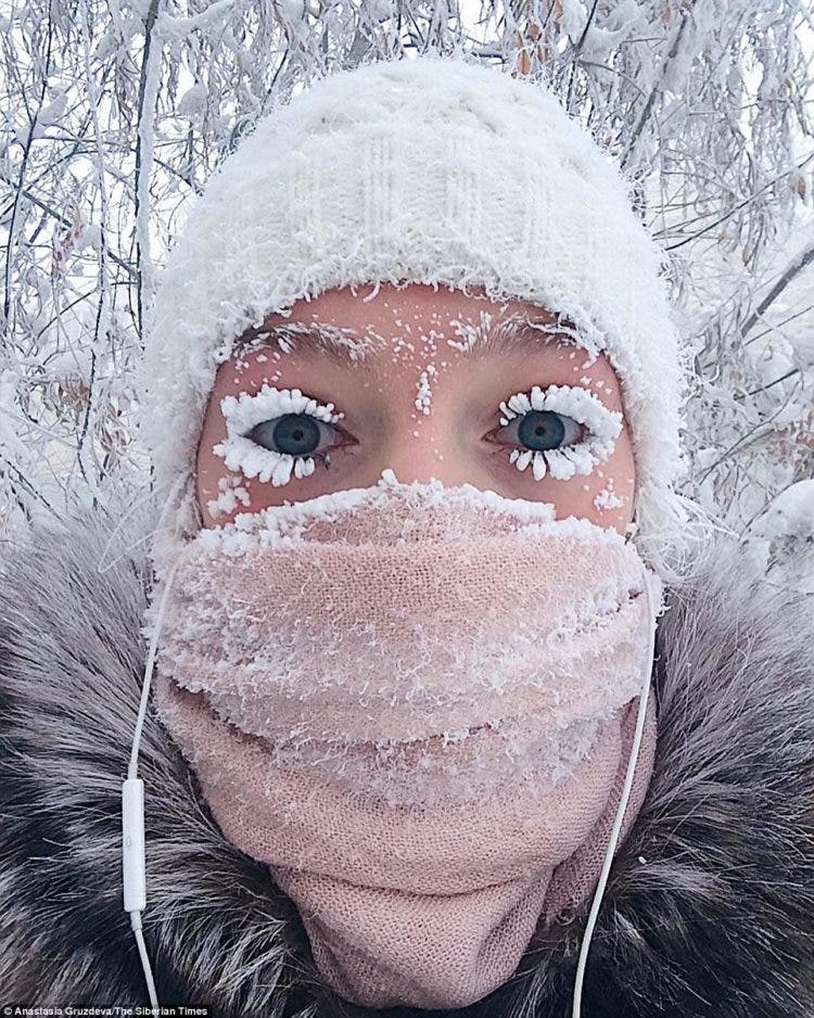 temperaturas gélidas rompen récord -62º Siberia Oymyakon