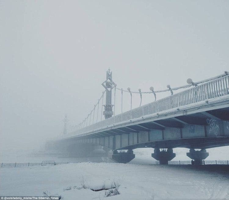 temperaturas gélidas rompen récord -62º Siberia Oymyakon