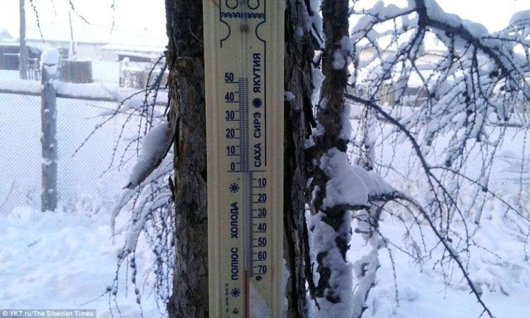 temperaturas gélidas rompen récord -62º Siberia Oymyakon