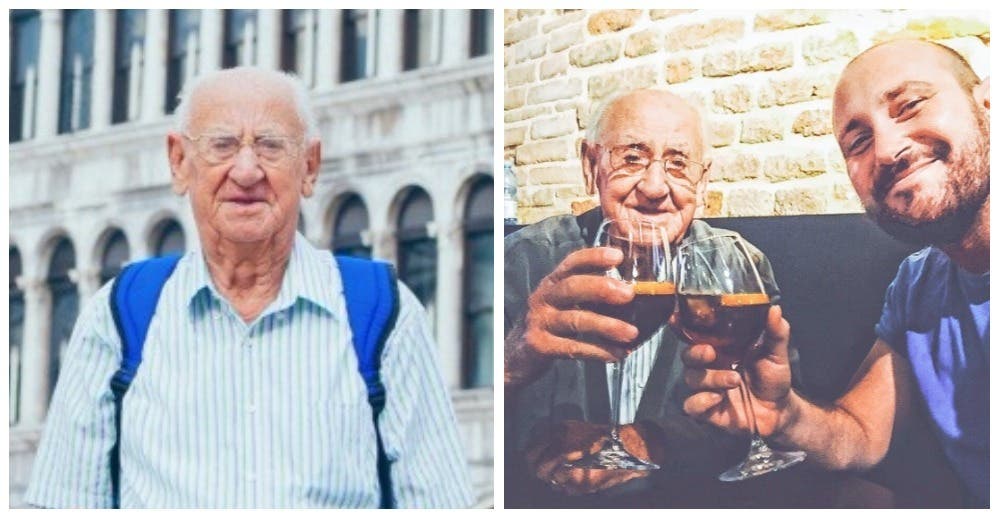 Antonio Quilles es un mochilero de 97 años y sus aventuras están conmoviendo al mundo