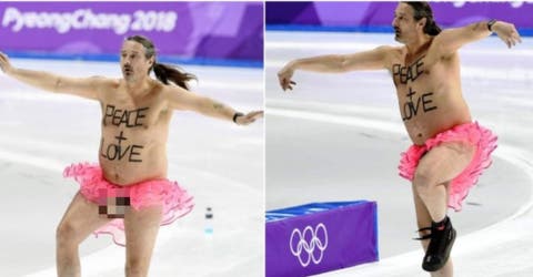 Salta a la pista de los Juegos Olímpicos de Invierno con un atuendo prohibido