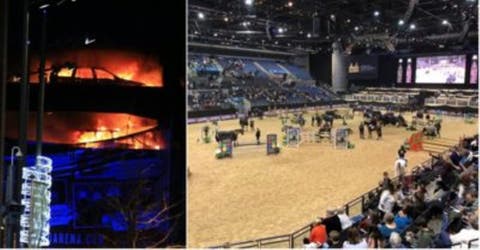 Un trágico incendio casi acaba con la vida de 80 caballos al ser usados para un espectáculo