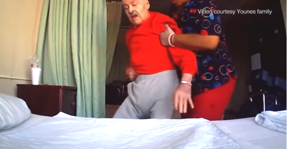 Un anciano de 89 años es maltratado por una enfermera y su familia lo capta todo en vídeo