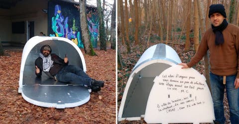 Un ingeniero francés diseña un iglú para personas sin hogar y su iniciativa causa revuelo