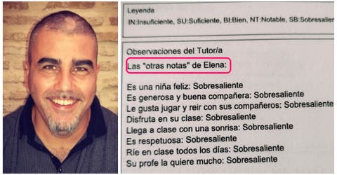 Un profesor de Sevilla causa revuelo en la red con las «otras notas» que pone a sus alumnos
