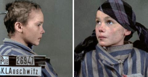 Las últimas fotos de una niña polaca de 14 años en Auschwitz a color conmueven al mundo