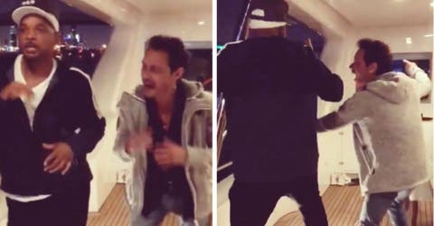 Will Smith aprende a bailar salsa con Marc Anthony y enciende las redes