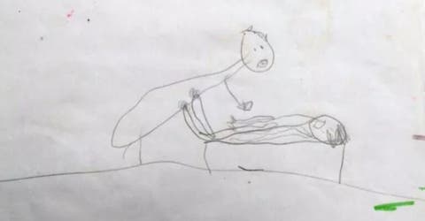 Los dibujos que hacía su hija de 5 años revelaron los abusos sexuales que sufría