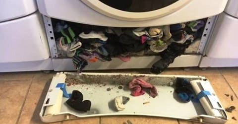 Se revela el misterio de los calcetines que son «tragados» por la lavadora