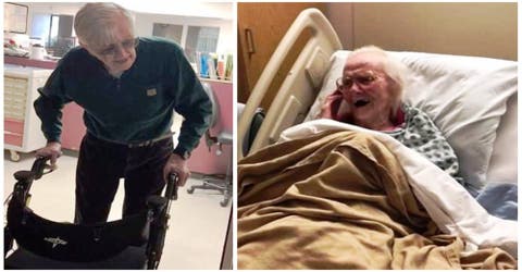 Así se reencontró una pareja de ancianos separados a la fuerza tras vivir juntos durante 71 años