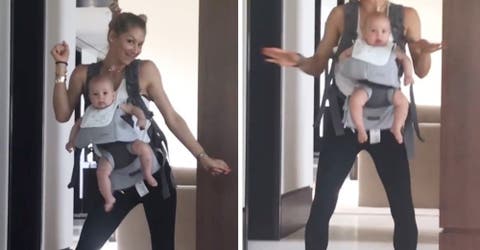 El vídeo de Anna Kournikova con su bebé que está enloqueciendo Instagram