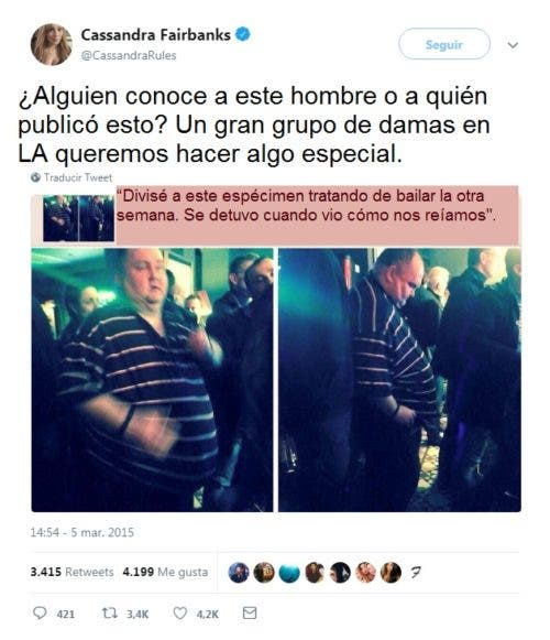 Sean O’Brien mocked cyberbullies burlas bullies bulling hombre gordo intentando bailar grupo de mujeres burlaron burla redes sociales 1200 mujeres bailar hombre, mensaje positivo autoestima contra el bullying celebridades como pharrel moby lewinski