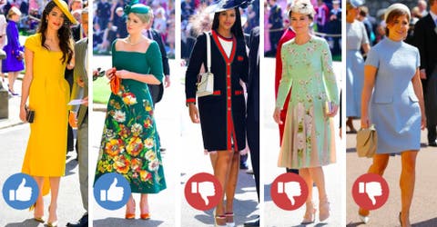 Las 6 mejores y peores vestidas en la boda de Meghan y el príncipe Harry