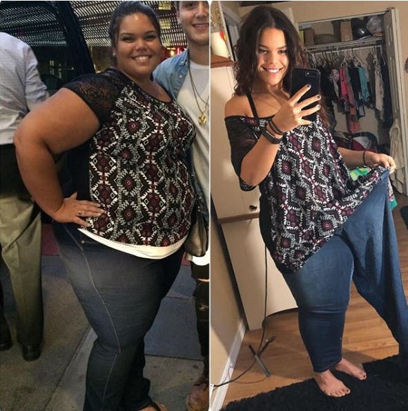 jessica perdida peso 170 libras 85 kilos fitness dieta ejercicio inspiracion motivacional logros cambio cuerpo saludobesidad morbida alta tension 