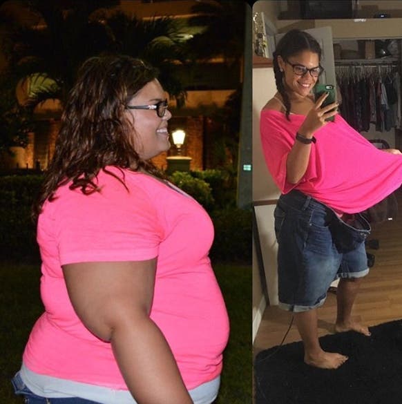 jessica perdida peso 170 libras 85 kilos fitness dieta ejercicio inspiracion motivacional logros cambio cuerpo saludobesidad morbida alta tension 