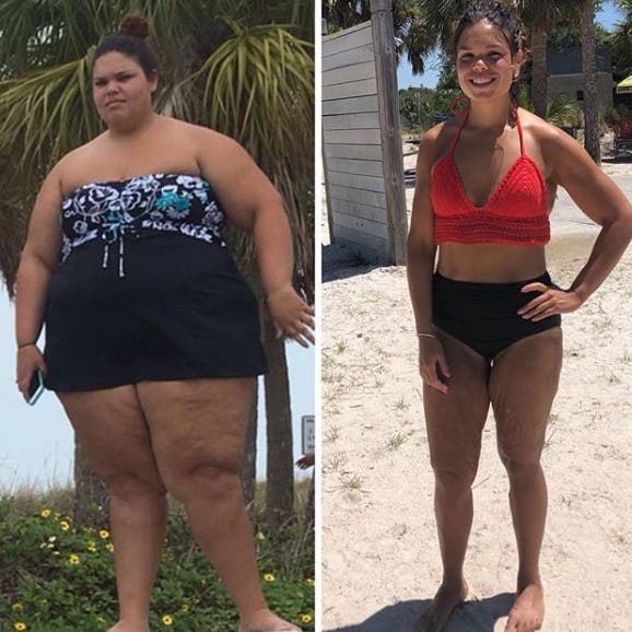 jessica perdida peso 170 libras 85 kilos fitness dieta ejercicio inspiracion motivacional logros cambio cuerpo saludobesidad morbida alta tension 