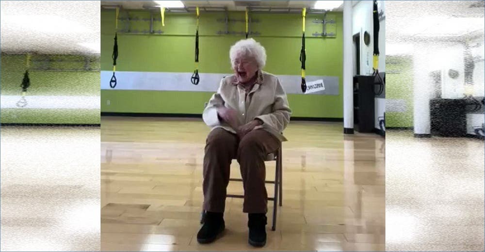 A los 93 años deja a todos perplejos mientras entrena en el gimnasio