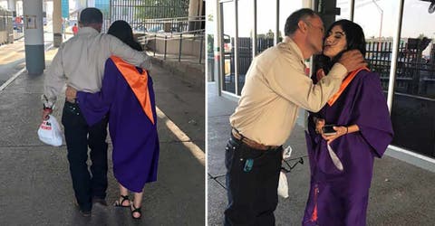 Cruza la frontera de Estados Unidos para ver a su padre deportado el día de su graduación