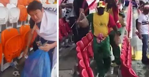 El gesto de los aficionados de Japón y Senegal en el mundial de Rusia desconcertó a todos