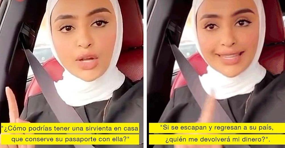 Una influencer kuwaití incendia las redes al defender la esclavitud de los sirvientes domésticos