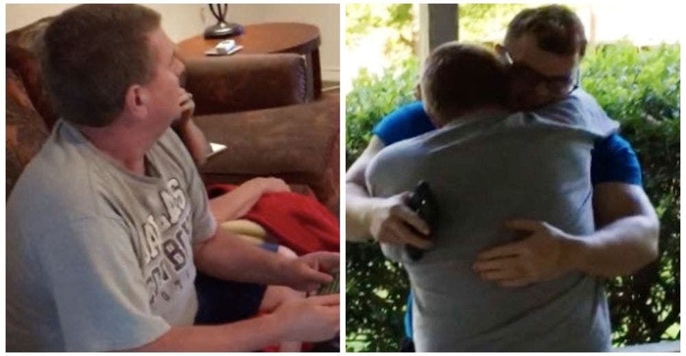 Recibe la más conmovedora sorpresa en el día del padre después de 7 años sin ver a su hijo