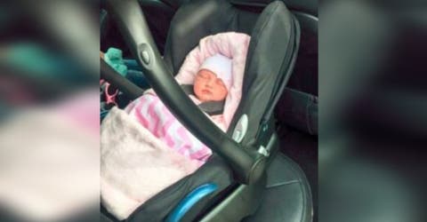 Advierte sobre el error en su viaje en auto que dejó en peligro a su bebé de 3 semanas de nacida