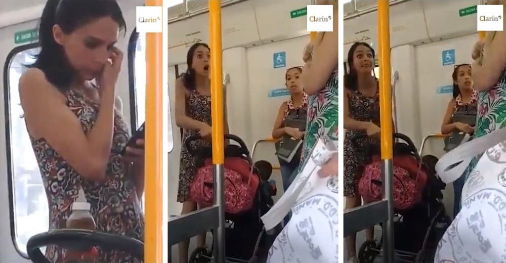 Una mujer increpa a una madre que ignoraba el llanto de su hijo mientras veía su teléfono móvil