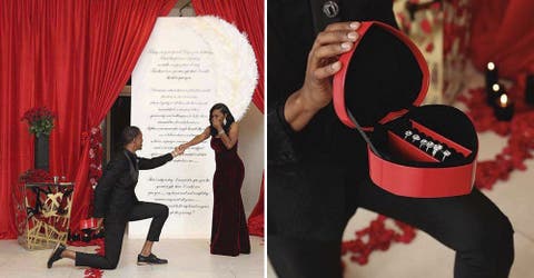 Le propone matrimonio a su novia con 6 anillos de compromiso y su reacción se hace viral